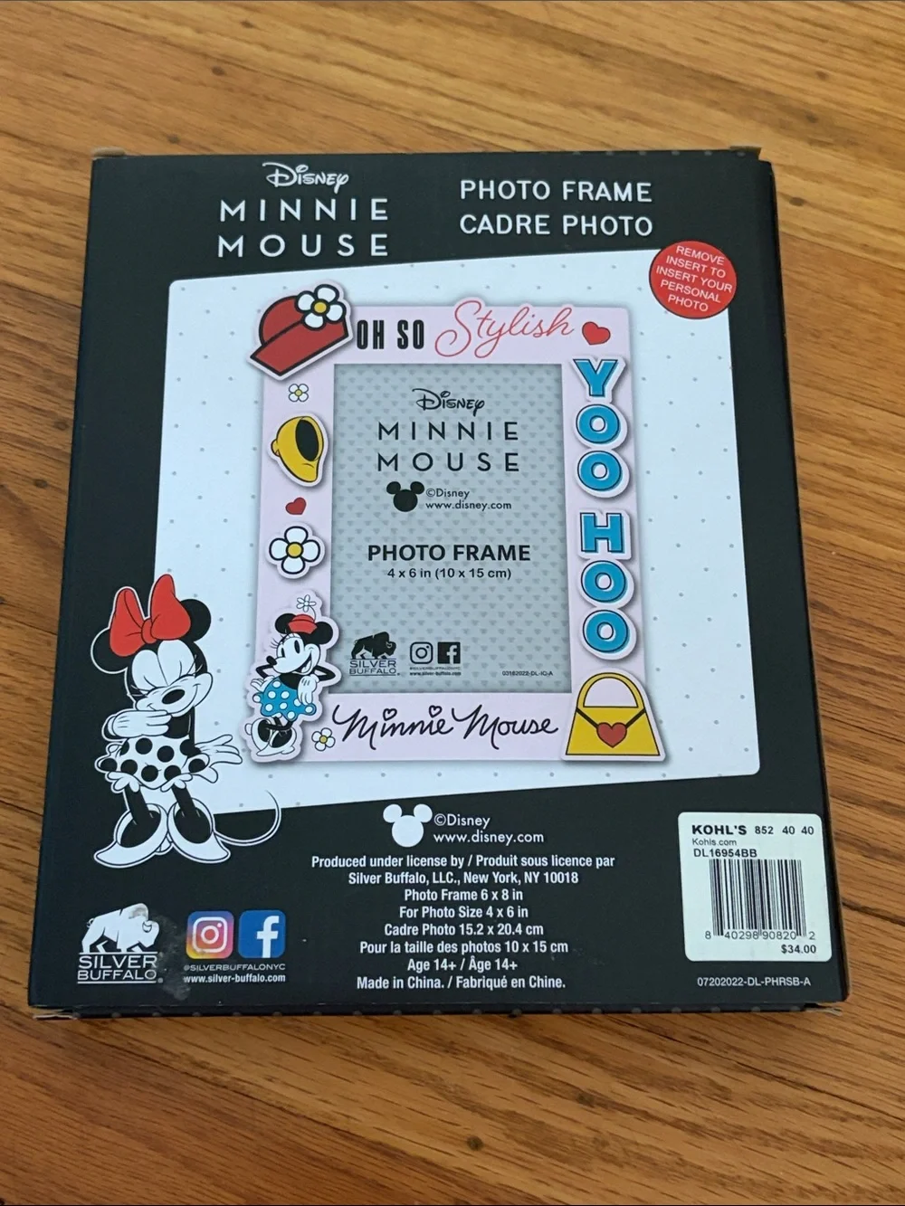 Disney Minnie Mouse Pink Decorative Photo Frame